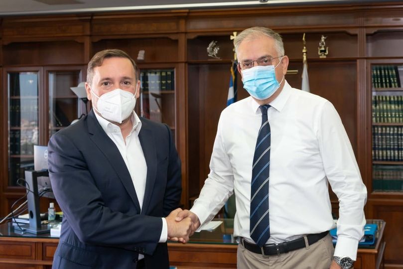 Ο Γιάννης Ζαμπούκης συναντήθηκε με τον Υπουργό Προστασίας του Πολίτη