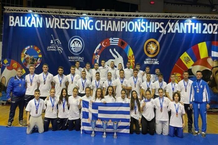 Τριπλή πρωτιά της Ελλάδας με 23 μετάλλια στο Βαλκανικό Πρωτάθλημα Πάλης της Ξάνθης