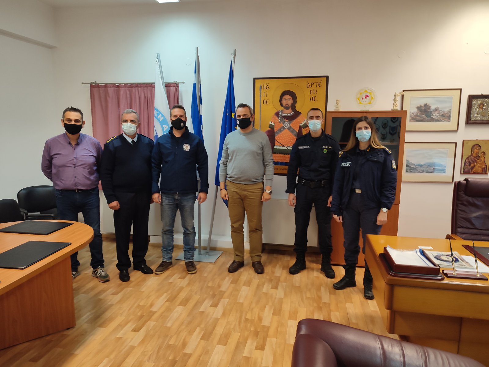 Συνάντηση Αντιπροσωπείας της Ένωσης Αξιωματικών ΕΛ.ΑΣ. Ανατολικής Μακεδονίας & Θράκης με αντιπροσωπεία της Αθλητικής Ένωσης Αστυνομικών Ελλάδος με αφορμή χορηγία αθλητικού εξοπλισμού στο Τ.Δ.Α. Κομοτηνής Συνάντηση Αντιπροσωπείας της Ένωσης Αξιωματικών ΕΛ.ΑΣ. Ανατολικής Μακεδονίας & Θράκης με αντιπροσωπεία της Αθλητικής Ένωσης Αστυνομικών Ελλάδος με αφορμή χορηγία αθλητικού εξοπλισμού στο Τ.Δ.Α. Κομοτηνής