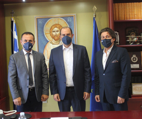 Ο Υφυπουργός Δικαιοσύνης Γεώργιος Κώτσηρας στον Αντιπεριφερειάρχη Δράμας