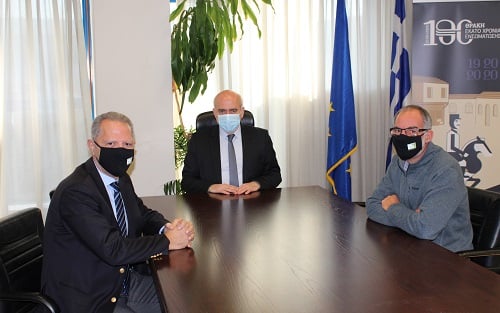 Συνάντηση του Περιφερειάρχη ΑΜΘ με τον Πρόεδρο του ΕΛΓΟ-ΔΗΜΗΤΡΑ και το Διευθυντή του ΙΝΑΛΕ Συνάντηση του Περιφερειάρχη ΑΜΘ με τον Πρόεδρο του ΕΛΓΟ-ΔΗΜΗΤΡΑ και το Διευθυντή του ΙΝΑΛΕ