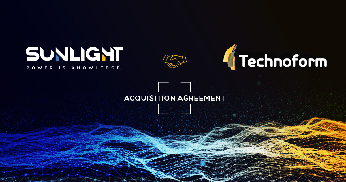 Eξαγορά του 70% της Technoform από τη Sunlight Group Eξαγορά του 70% της Technoform από τη Sunlight Group