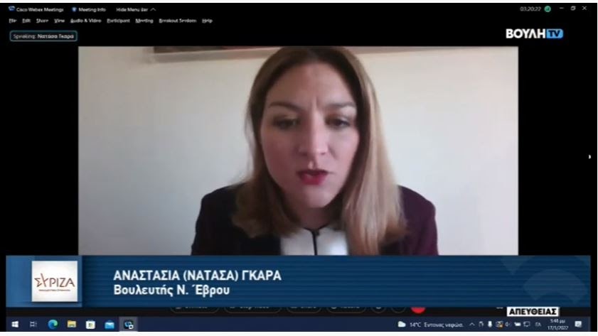 Ν. Γκαρά: «Απαιτούνται άμεσες παρεμβάσεις για την προστασία και στήριξη των γυναικών και την εξάλειψη της έμφυλης βίας» Ν. Γκαρά: «Απαιτούνται άμεσες παρεμβάσεις για την προστασία και στήριξη των γυναικών και την εξάλειψη της έμφυλης βίας»