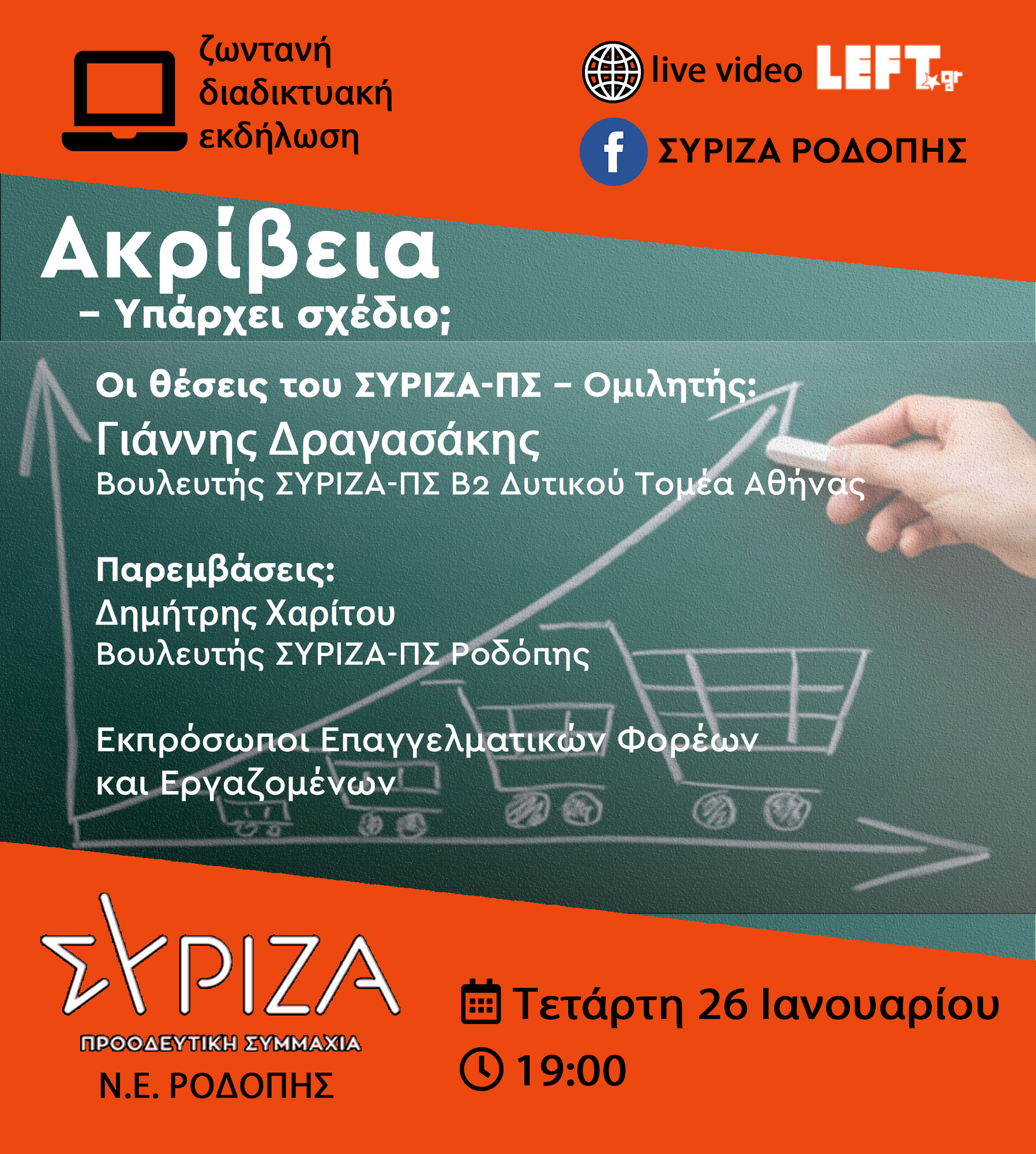 Ανοικτή Διαδικτυακή Εκδήλωση: ΑΚΡΙΒΕΙΑ – Υπάρχει σχέδιο;