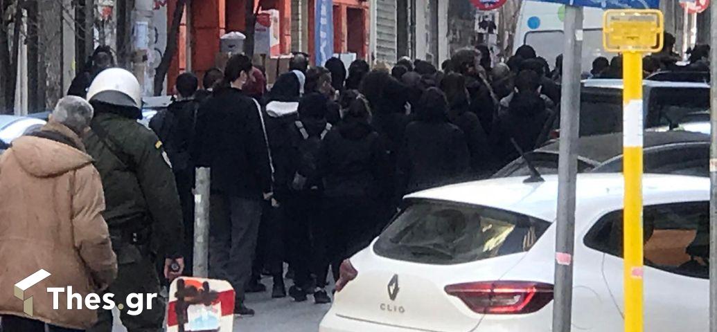 Πορεία για την εκκένωση κατάληψης στο Βιολογικό του ΑΠΘ Πορεία για την εκκένωση κατάληψης στο Βιολογικό του ΑΠΘ