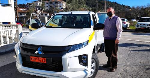 Ο Δήμος Θάσου απέκτησε ένα pick up (ημι-φορτηγό) όχημα