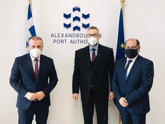 Ο Αυστραλός Πρέσβης στο λιμένα Αλεξανδρούπολης Ο Αυστραλός Πρέσβης στο λιμένα Αλεξανδρούπολης