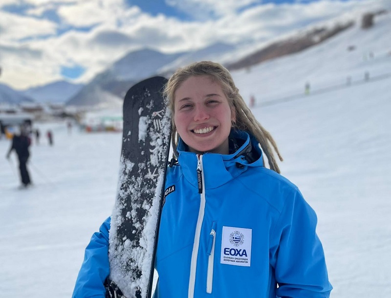 «Αργυρή» και «χάλκινη» η Ιωάννα Λιχούνα στον διεθνή αγώνα χιονοσανίδας, στο Ανήλιο