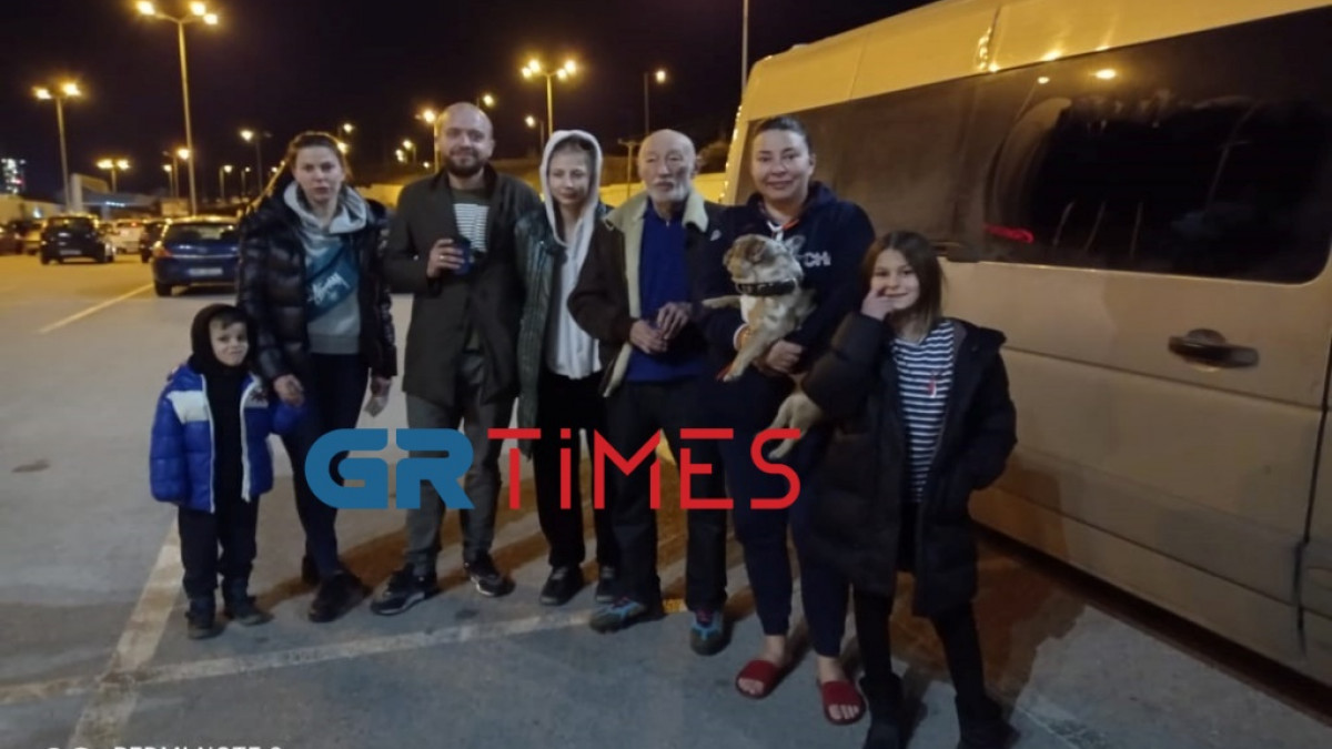 Πρόσφυγες από την Ουκρανία έφτασαν στην Θεσσαλονίκη