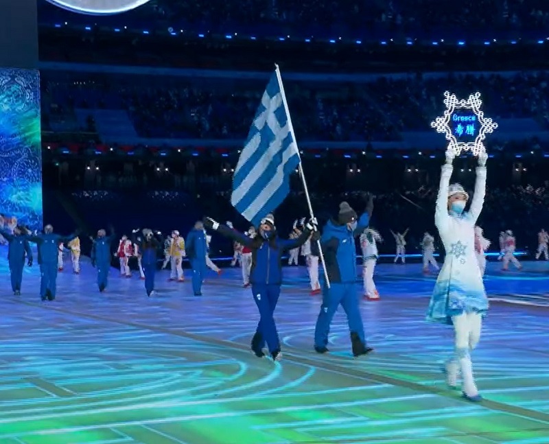 Η Ελληνική Σημαία άνοιξε την παρέλαση των 91 χωρών,  στην Τελετή Έναρξης των 24ων Χειμερινών Ολυμπιακών Αγώνων