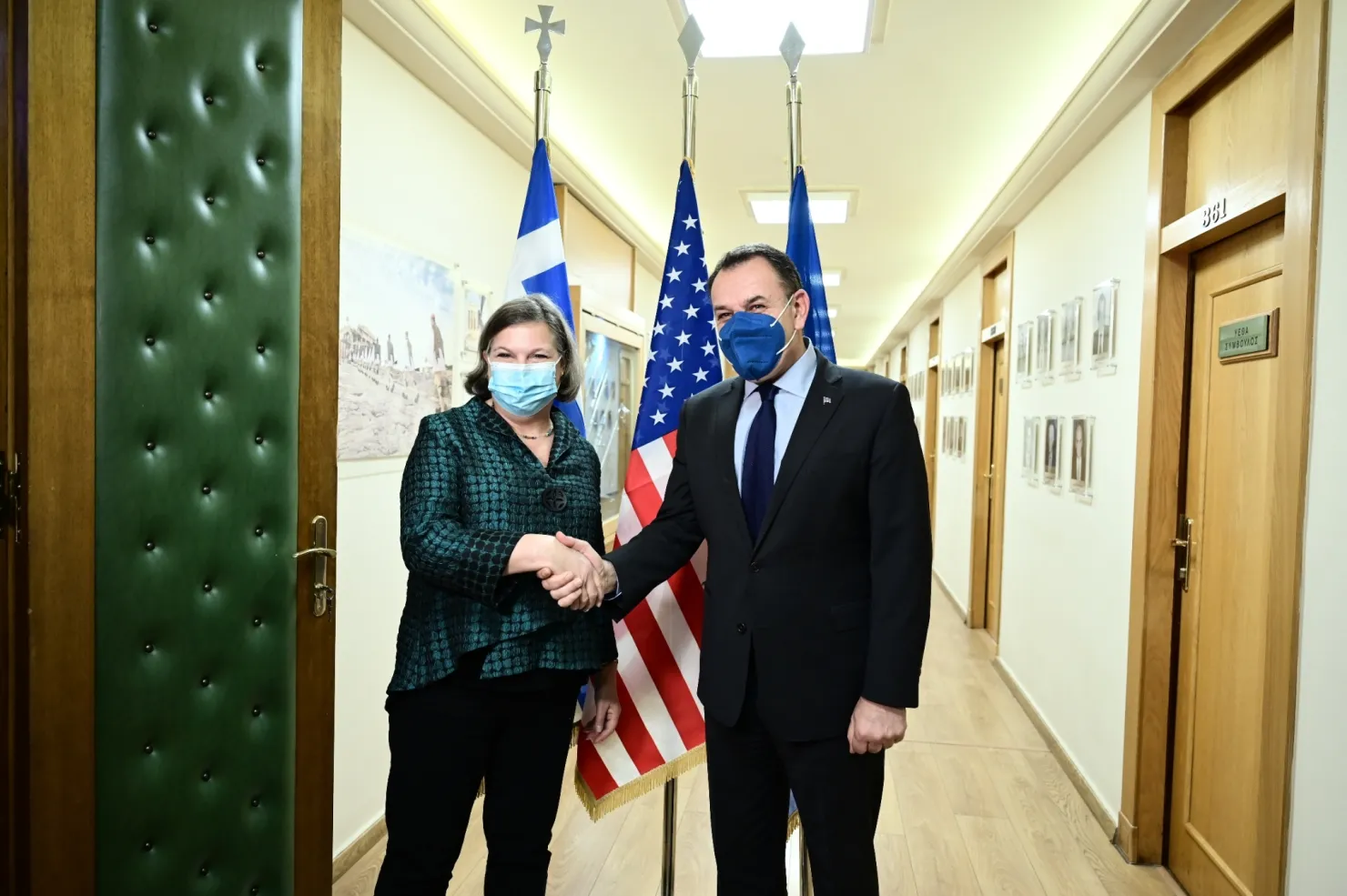 Ο Νίκος Παναγιωτόπουλος συναντήθηκε με την Υφυπουργό Εξωτερικών των ΗΠΑ, αρμόδια για Πολιτικές Υποθέσεις, Πρέσβη, Victoria Nuland