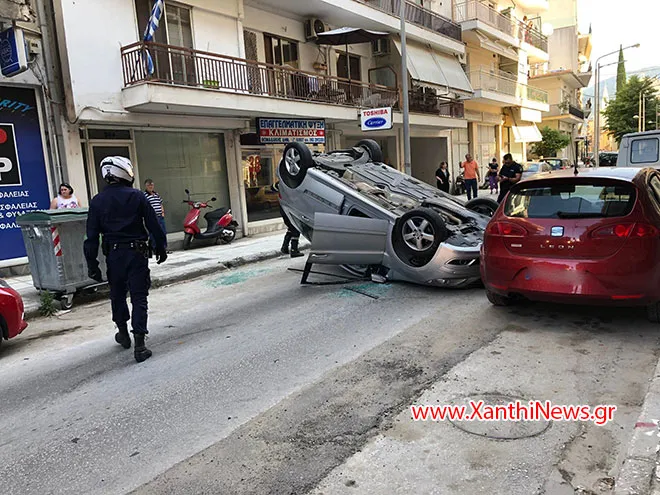 Τροχαίο ατύχημα στην πόλη της Ξάνθης