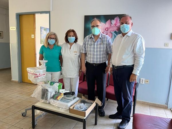 Ο Δήμος Θάσου παρέδωσε Ιατρικό Εξοπλισμό στο Κ.Υ Πρίνου και αυτόματου απινιδωτή στο Πυροσβεστικό Κλιμάκιο Θάσου