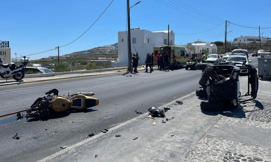 34χρονος παρασύρθηκε από όχημα και σκοτώθηκε στη Σαντορίνη