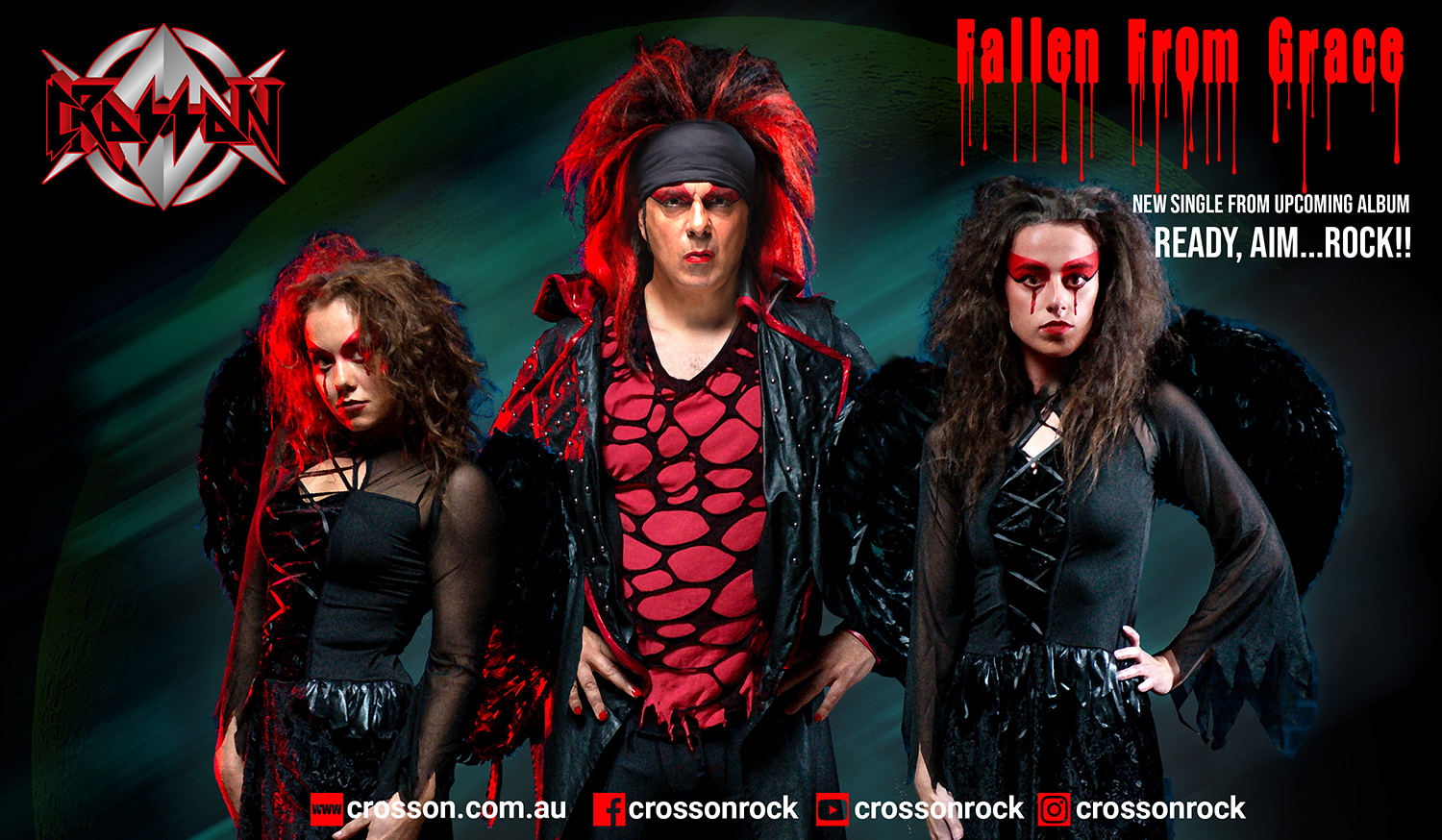 CROSSON – single “Fallen From Grace” από το επερχόμενο άλμπουμ “Ready, Aim… Rock !!“