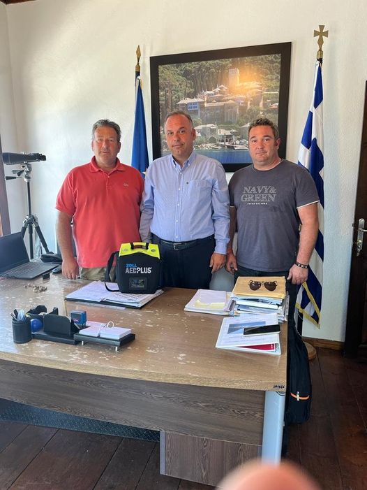 Διάθεση αυτόματου απινιδωτή στο Δημοτικό Λιμενικό Ταμείο Θάσου Διάθεση αυτόματου απινιδωτή στο Δημοτικό Λιμενικό Ταμείο Θάσου