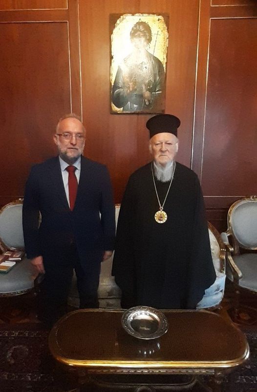 Επίσημη επίσκεψη του Δημάρχου Μαρωνείας Σαπών στον Οικουμενικό Πατριάρχη