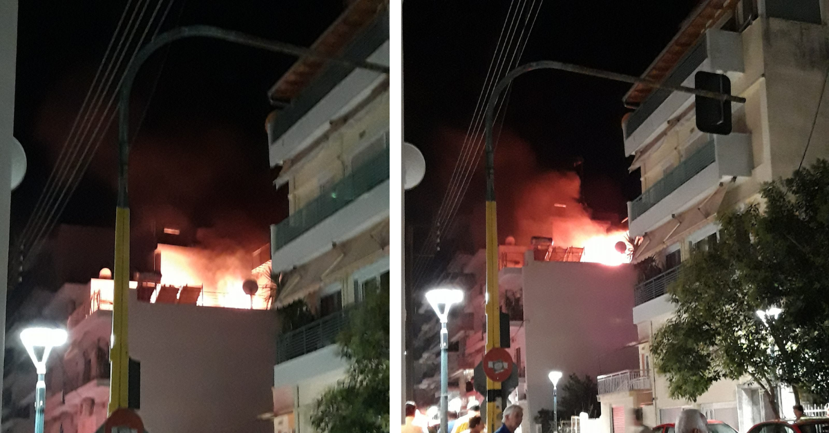 Πυρκαγιά και εκρήξεις σε πολυκατοικία στην Ξάνθη
