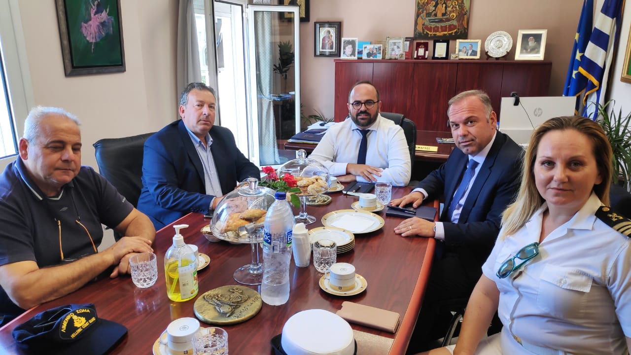 Συνάντηση του Δημάρχου Θάσου με τον Γ.Γ. Αιγαίου & Νησιωτικής Πολιτικής  κ. Μανώλη Κουτουλάκη