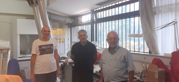Ο Δήμαρχος Μαρωνείας Σαπών στο σπήλαιο συντήρησης της Εφορείας Παλαιονθρωπολογίας – Σπηλαιολογίας στη Θεσσαλονίκη Ο Δήμαρχος Μαρωνείας Σαπών στο σπήλαιο συντήρησης της Εφορείας Παλαιονθρωπολογίας – Σπηλαιολογίας στη Θεσσαλονίκη