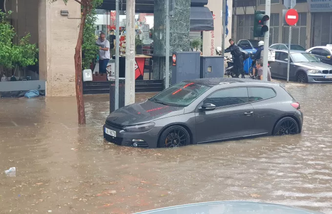 Ισχυρή βροχόπτωση στη Θεσσαλονίκη