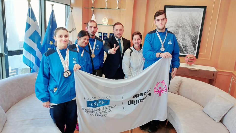 Ο Γιάννης Ζαμπούκης συναντήθηκε με την ομάδα των Special Olympics Hellas