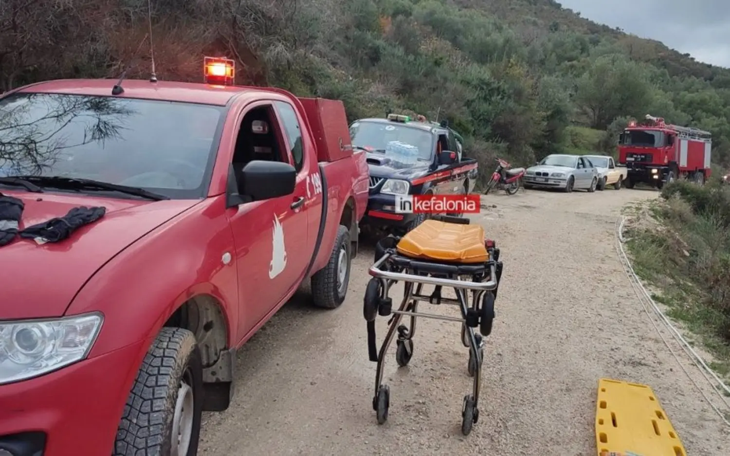 Κεφαλονιά: Δύο νεκροί από πτώση Φορτηγού σε γκρεμό 200 μέτρων