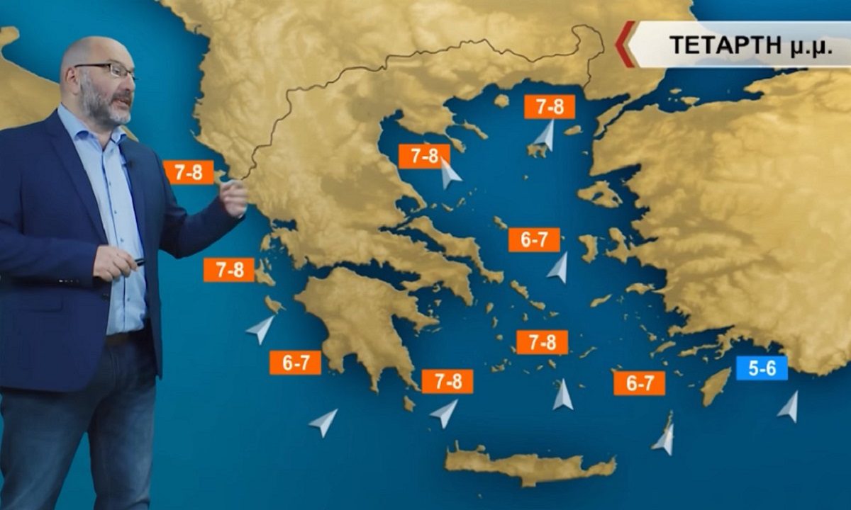 Αρναούτογλου: Ισχυροί άνεμοι και άνοδος της θερμοκρασίας