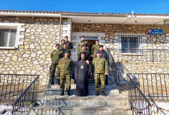 Ο Μητροπολίτης στο Οχυρό Νυμφαίας για ευχές για την έλευση του νέου έτους Ο Μητροπολίτης στο Οχυρό Νυμφαίας για ευχές για την έλευση του νέου έτους