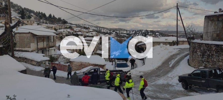 Εύβοια: Αγνοείται άνδρας σε οικισμό με 60 πόντους χιόνι