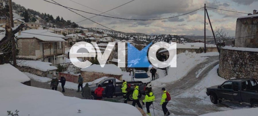 Εύβοια: Αγνοείται άνδρας σε οικισμό με 60 πόντους χιόνι Εύβοια: Αγνοείται άνδρας σε οικισμό με 60 πόντους χιόνι