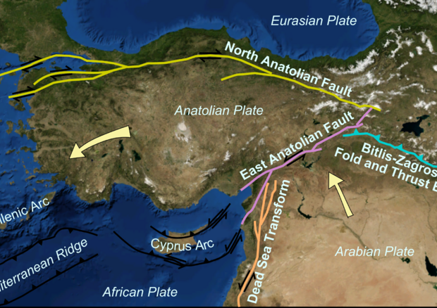 Ο σεισμός Τουρκίας- Συρίας μετακίνησε την πλάκα της Ανατολίας περίπου 10 μέτρα!