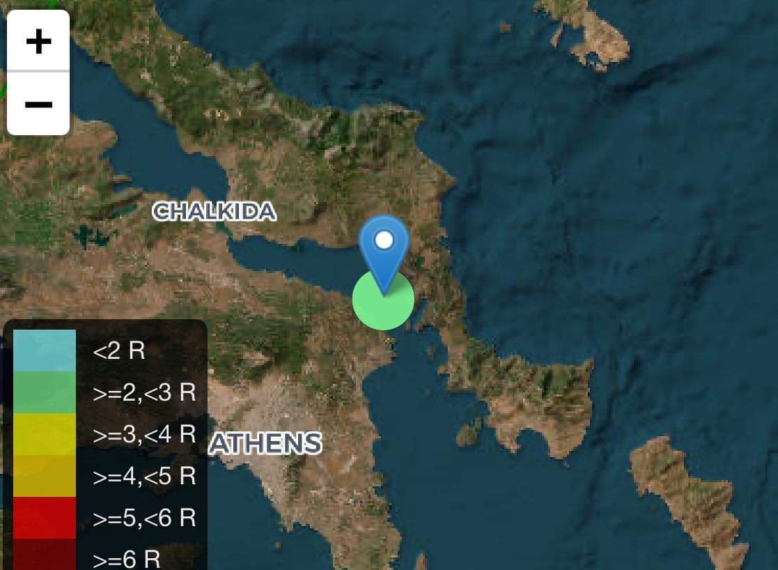 Σεισμός ΤΩΡΑ στην Εύβοια Σεισμός ΤΩΡΑ στην Εύβοια
