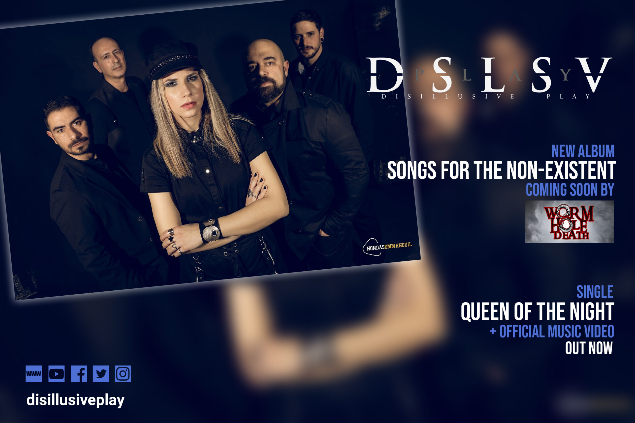 DISILLUSIVE PLAY – single “Queen Of The Night” από το επερχόμενο άλμπουμ “Songs for the Non-Existent” DISILLUSIVE PLAY – single “Queen Of The Night” από το επερχόμενο άλμπουμ “Songs for the Non-Existent”
