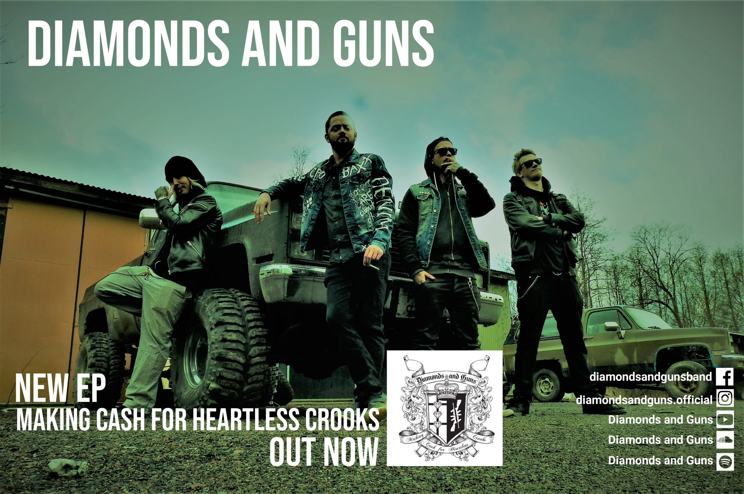 DIAMONDS AND GUNS – νέο EP “Making Cash For Heartless Crooks”