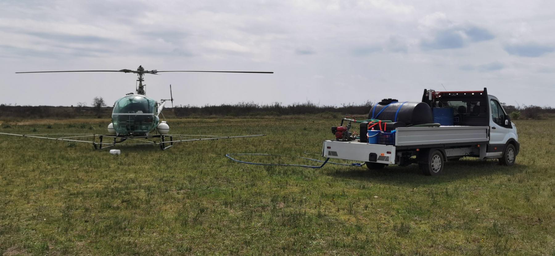 Αεροψεκασμοί προνυμφοκτονίας στην ΠΕ Ροδόπης μέσω του προγράμματος  καταπολέμησης κουνουπιών