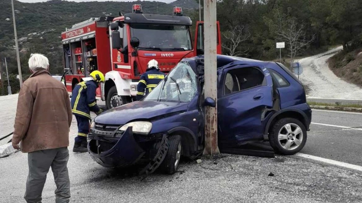 Σοβαρό τροχαίο ατύχημα στο Παληό Καβάλας Σοβαρό τροχαίο ατύχημα στο Παληό Καβάλας