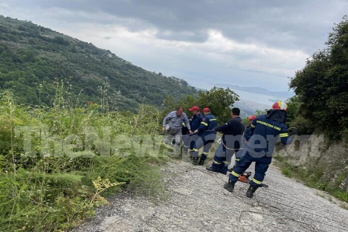 Βόλος: Αυτοκίνητο έπεσε σε χαράδρα 10 μέτρων Βόλος: Αυτοκίνητο έπεσε σε χαράδρα 10 μέτρων