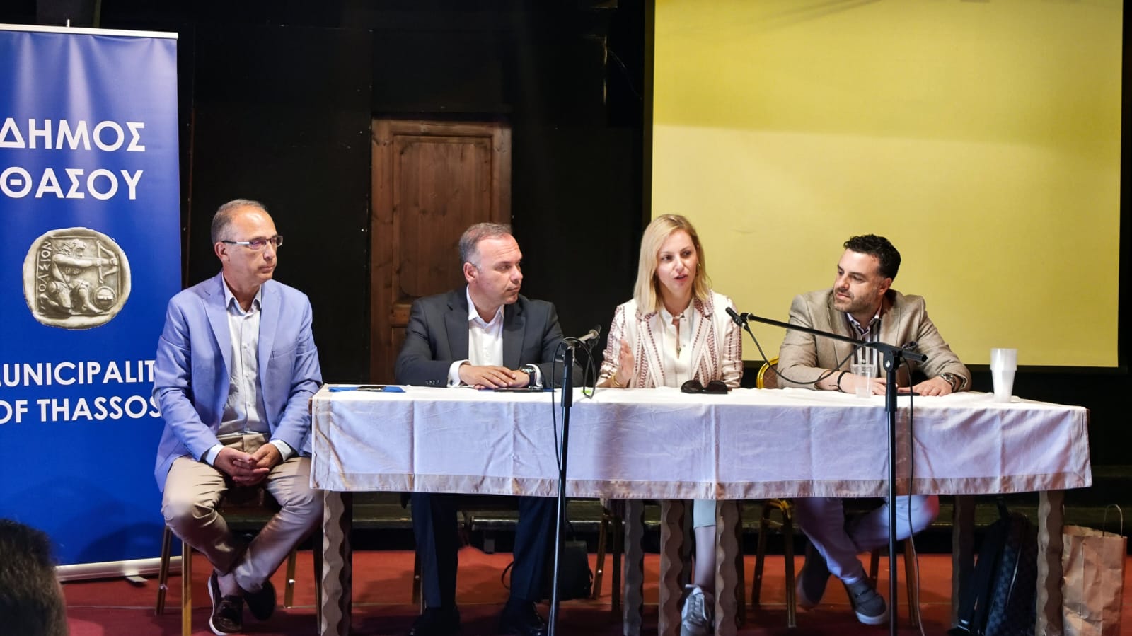 Επίσκεψη της Υπουργού Τουρισμού Ιωάννας Δρέττα στη Θάσο Επίσκεψη της Υπουργού Τουρισμού Ιωάννας Δρέττα στη Θάσο