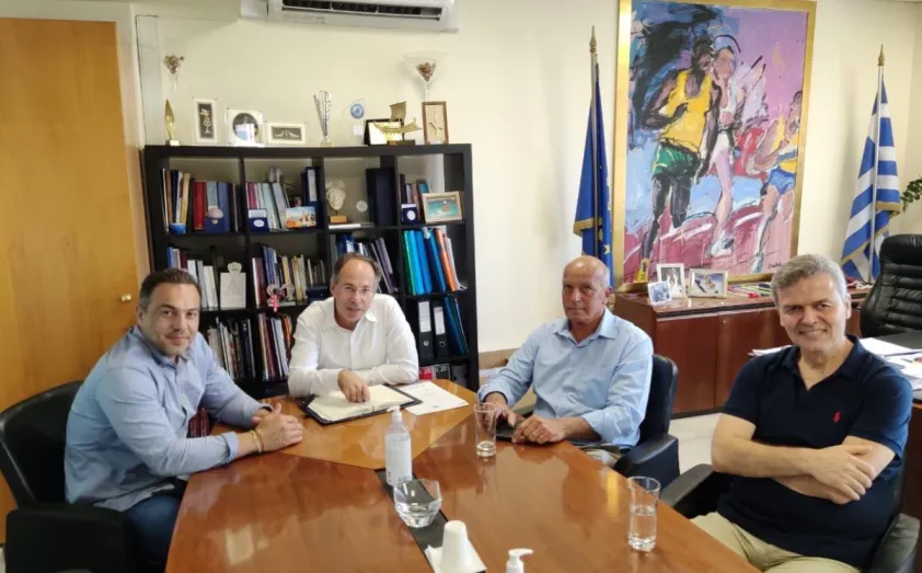 Ο Νίκος Τσαλικίδης συναντήθηκε με τον Γ.Γ. Αθλητισμού Γιώργο Μαυρωτά Ο Νίκος Τσαλικίδης συναντήθηκε με τον Γ.Γ. Αθλητισμού Γιώργο Μαυρωτά