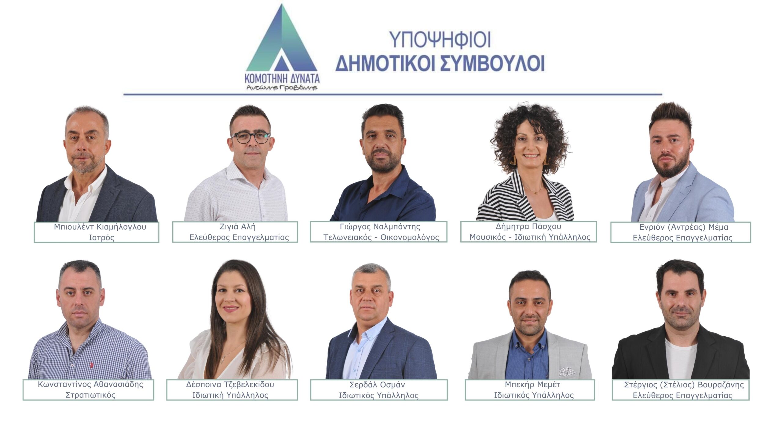 Αντώνης Γραβάνης : «Επιπλέον δέκα υποψήφιοι μας πλαισιώνουν στην προσπάθειά μας για το μέλλον του Δήμου Κομοτηνής» Αντώνης Γραβάνης : «Επιπλέον δέκα υποψήφιοι μας πλαισιώνουν στην προσπάθειά μας για το μέλλον του Δήμου Κομοτηνής»