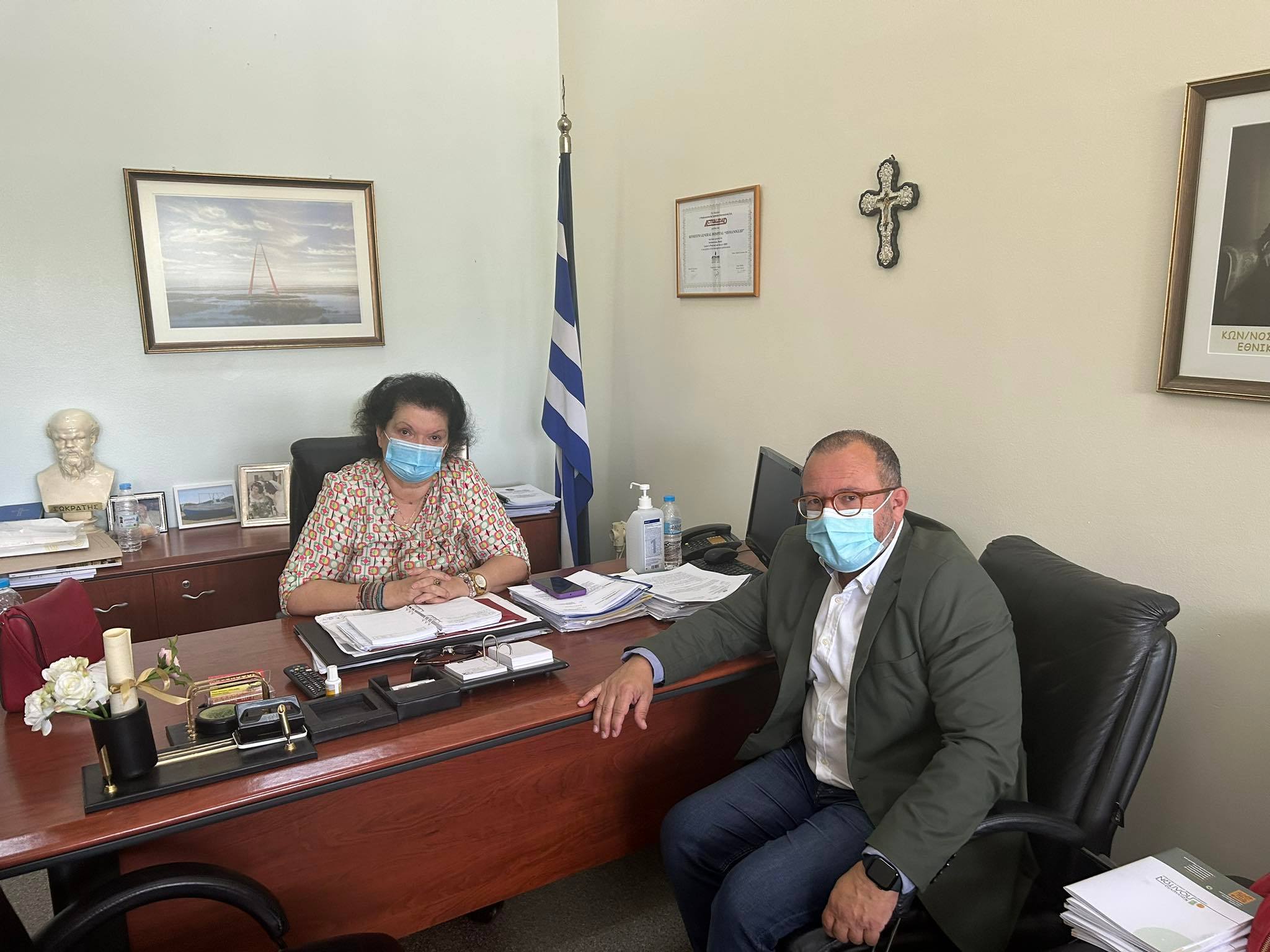Συνάντηση Γκαράνη με τη Διοικήτρια του Γενικού Νοσοκομείου Κομοτηνής Συνάντηση Γκαράνη με τη Διοικήτρια του Γενικού Νοσοκομείου Κομοτηνής