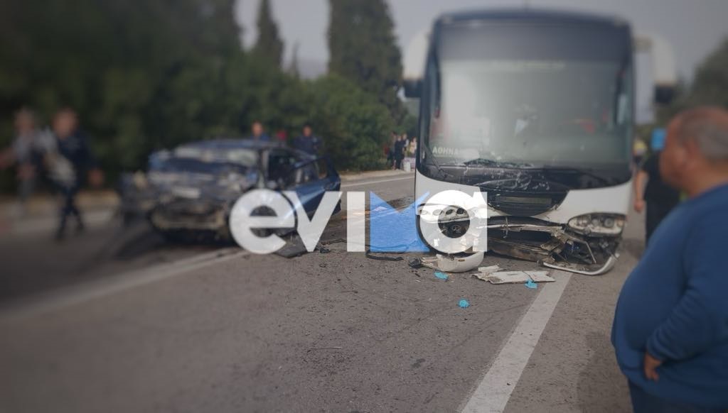 Εύβοια: Θανατηφόρο τροχαίο με λεωφορείο που συγκρούστηκε με ΙΧ (video)