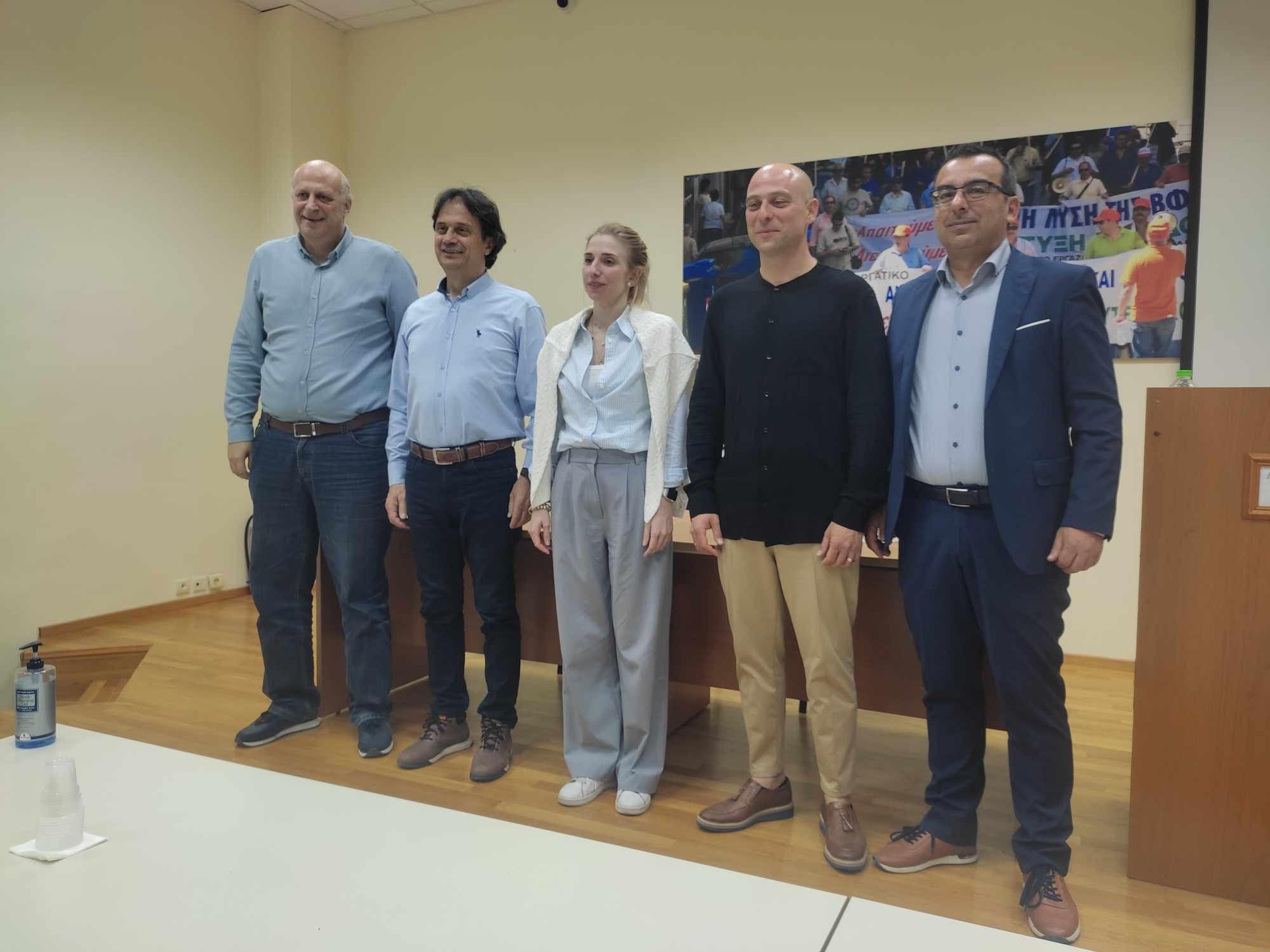 Σε εκδήλωση του Εργατοϋπαλληλικού κέντρου Καβάλας ο υποψήφιος ευρωβουλευτής Ιωάννης Βεζυργιαννίδης