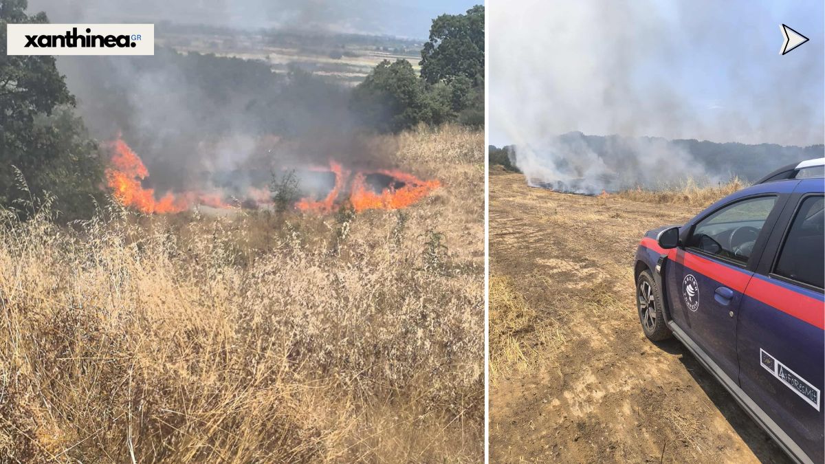 Πυρκαγιά σε αγροτοδασική περιοχή κοντά στην Πεζούλα του Δήμου Αβδήρων Ξάνθης- Σηκώθηκαν εναέρια μέσα Πυρκαγιά σε αγροτοδασική περιοχή κοντά στην Πεζούλα του Δήμου Αβδήρων Ξάνθης- Σηκώθηκαν εναέρια μέσα