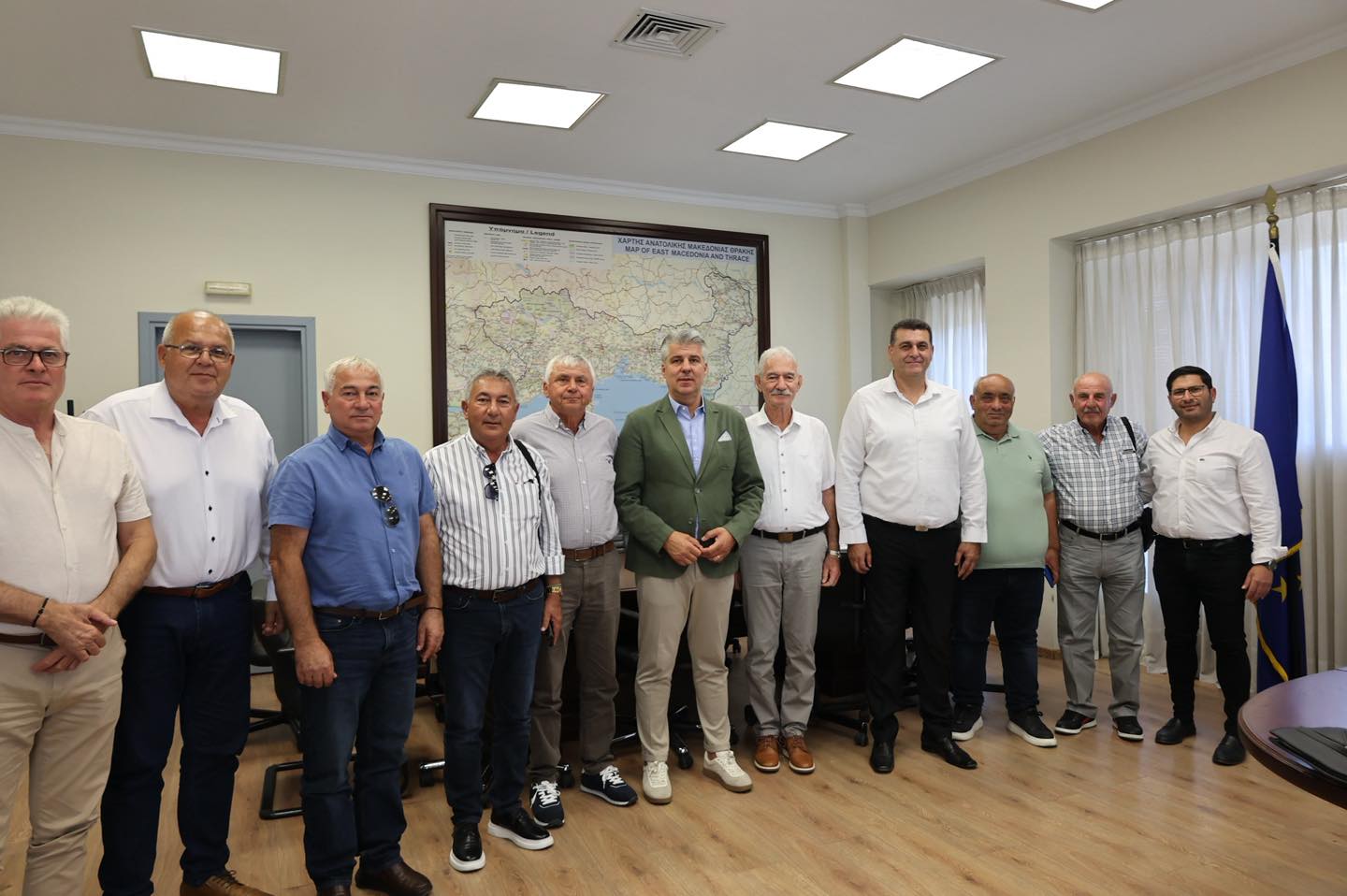 Επίσκεψη αντιπροσωπείας της Ένωσης Κοινοτικών Συμβουλίων Λάρνακας Κύπρου στον Περιφερειάρχη ΑΜΘ, Χριστόδουλο Τοψίδη