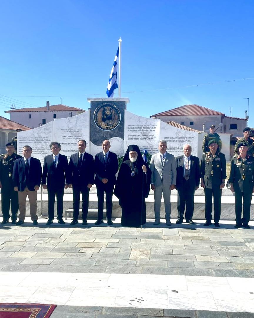 Καβύλη Ορεστιάδας: Κυβερνητικό κλιμάκιο και  Περιφερειάρχης ΑΜΘ στα Αποκαλυπτήρια Μνημείου για τους πεσόντες της 3ης Ελληνικής Ορεινής Ταξιαρχίας στη Μάχη του Ρίμινι, τον Σεπτέμβριο του 1944 (φωτος)