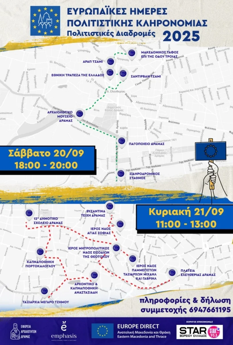 Δράμα: Περπατώντας την Ιστορία της πόλης- Πολιτιστικές Διαδρομές και Ξεναγήσεις Δράμα: Περπατώντας την Ιστορία της πόλης- Πολιτιστικές Διαδρομές και Ξεναγήσεις