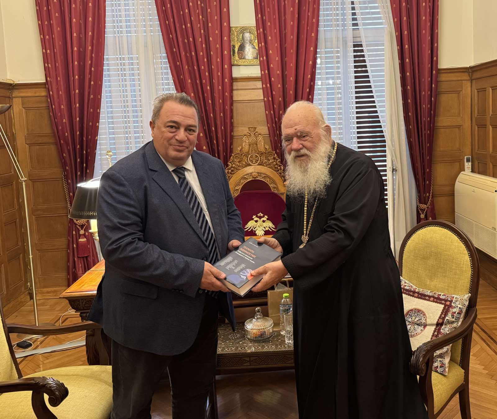 Συνάντηση Ευριπίδη Στυλιανίδη με τον Αρχιεπίσκοπο Αθηνών και πάσης Ελλάδος κ.κ. Ιερώνυμο