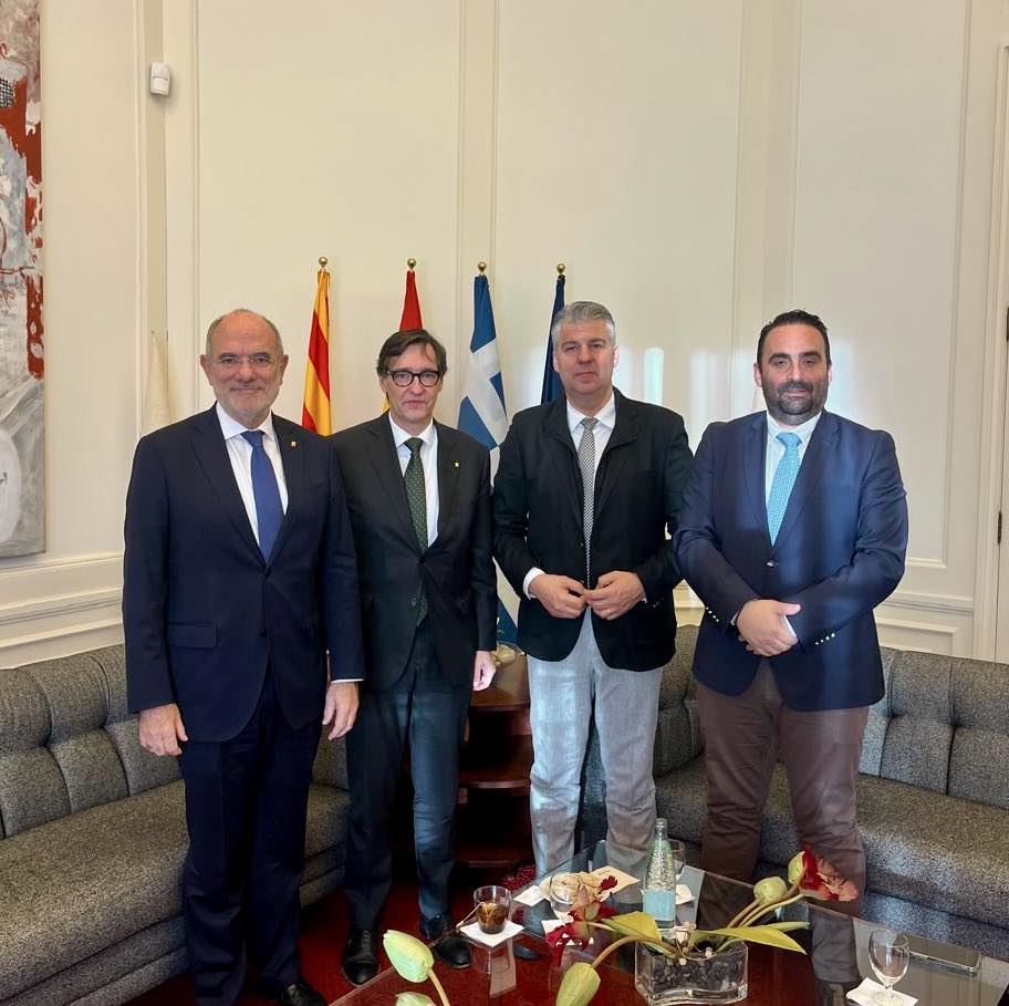 Συνάντηση του Περιφερειάρχη ΑΜΘ στη Βαρκελώνη με τον πρόεδρο της κυβέρνησης της Καταλονίας για θέματα Ευρωπαϊκής Ένωσης και εξωτερικής δράσης